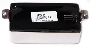 EMG 81 크롬 메탈 픽업 후면 퀵 커넥터 단자