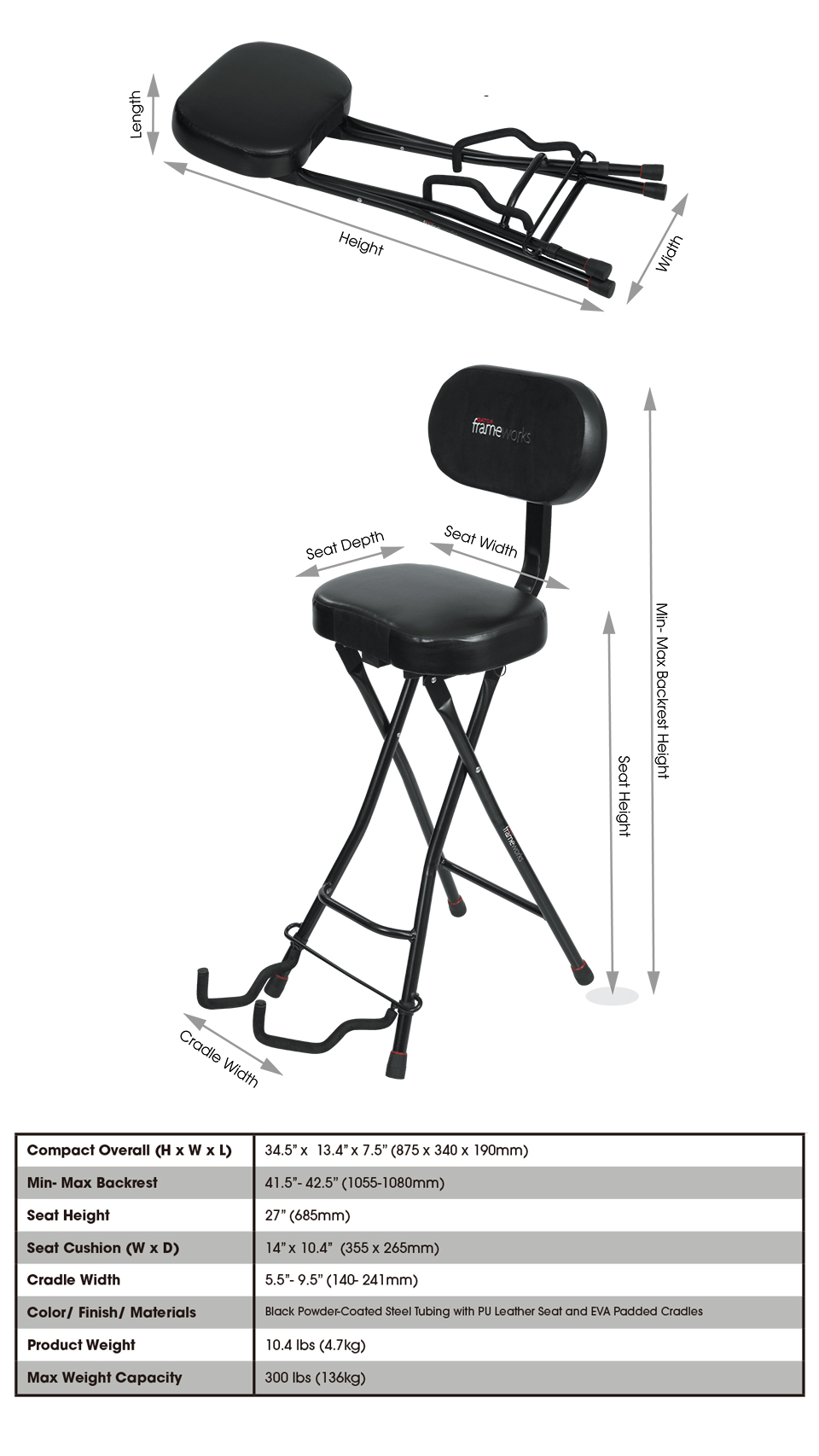 게이터 GFW-GTR-SEAT 의자 디테일 2