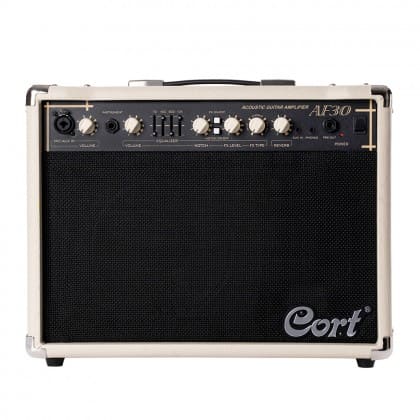 콜트 Cort AF30 어쿠스틱 통기타 콤보 앰프 (30W 버스킹용) 8인치 우퍼 및 트위터 스피커 구성