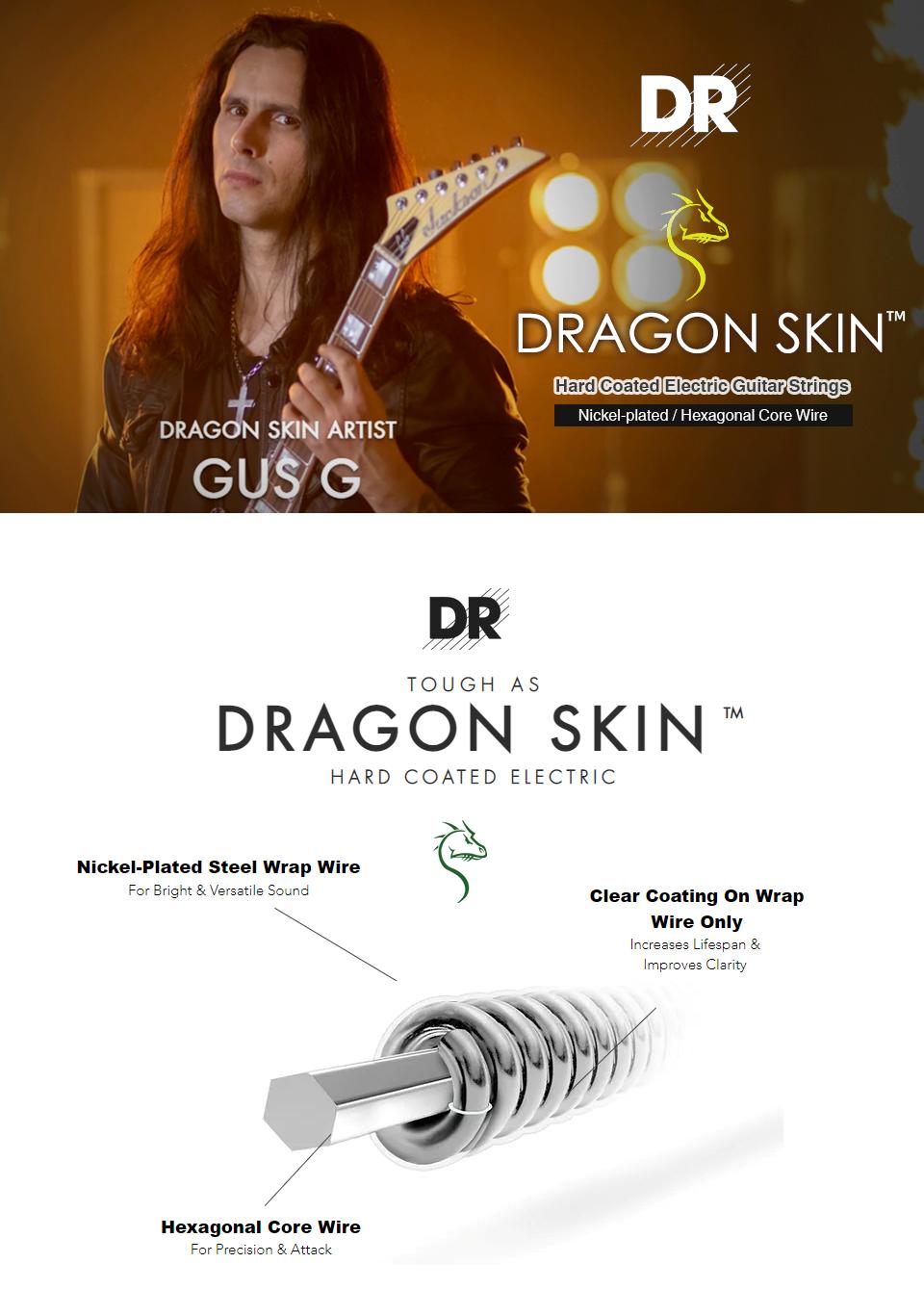DR Dragon Skin K3 Coated 일렉기타 스트링 메인 정품 패키지 외관
