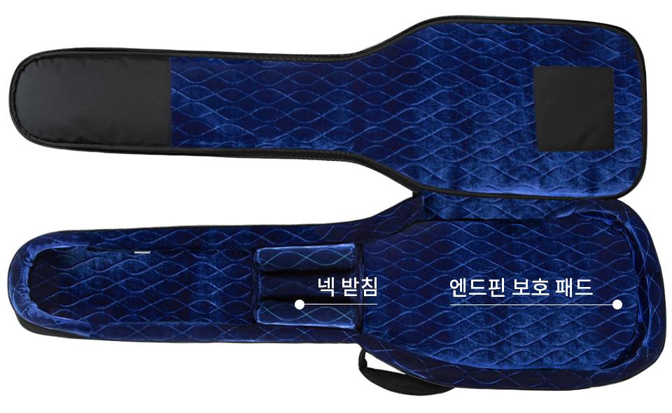 RBX-B4 퀼티드 벨벳 안감 및 베이스 전용 멀티레이어 넥 받침